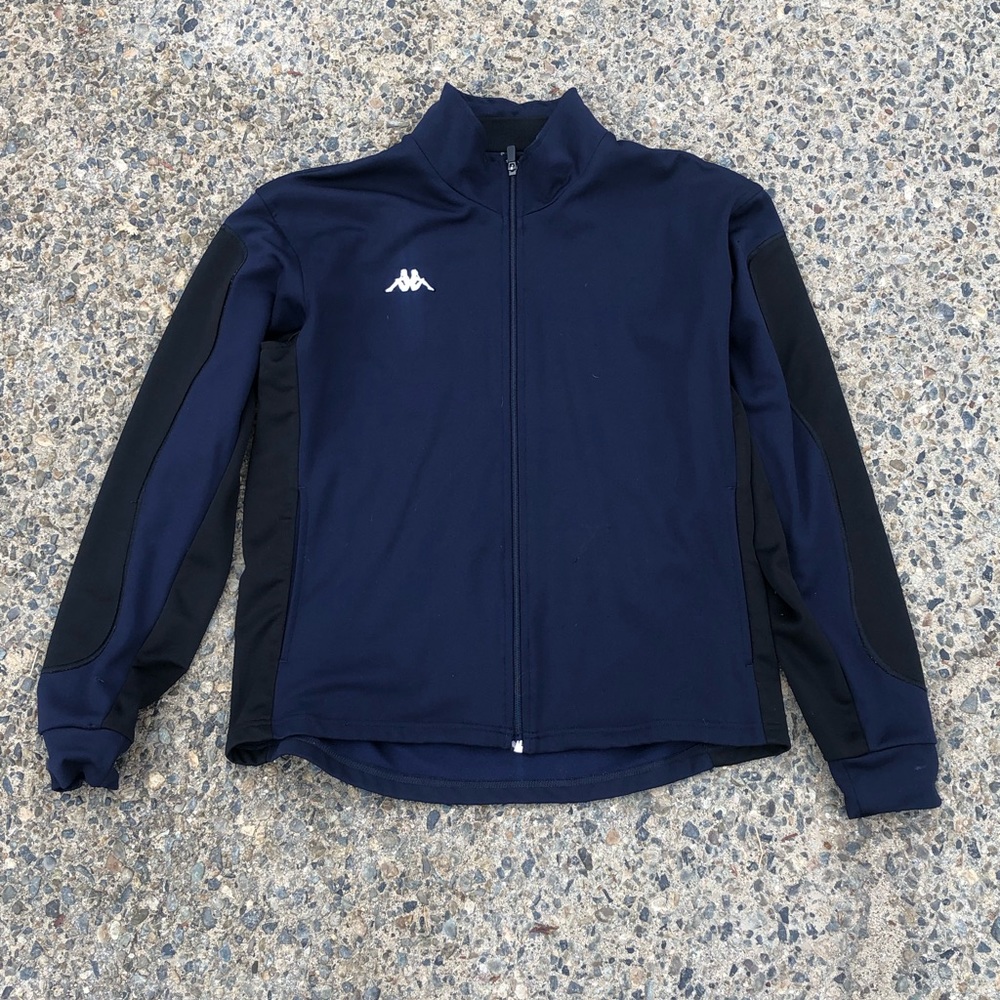 Kappa Men's Small Regular Fit Blue Logo Track Jacket